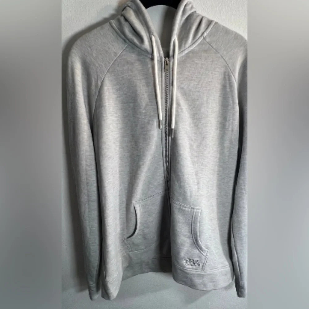 Everlast sport zippered women hoodie size medium color grey